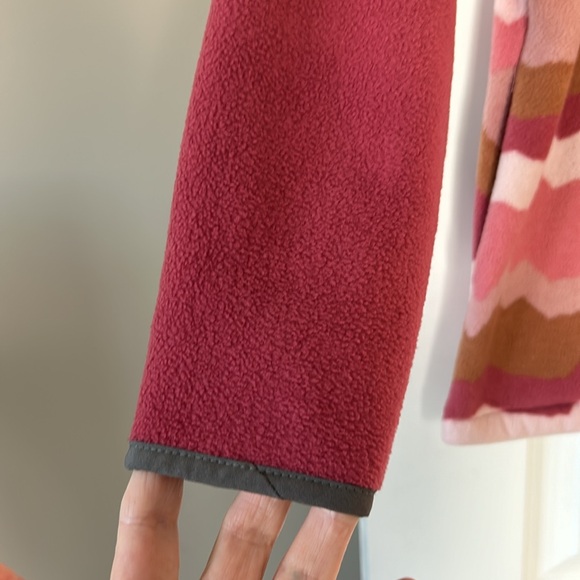 Simply Southern 1/2 Snap Abstract Print Fleece Pullover w Hand-warmer Pockets Lg - Picture 6 of 12